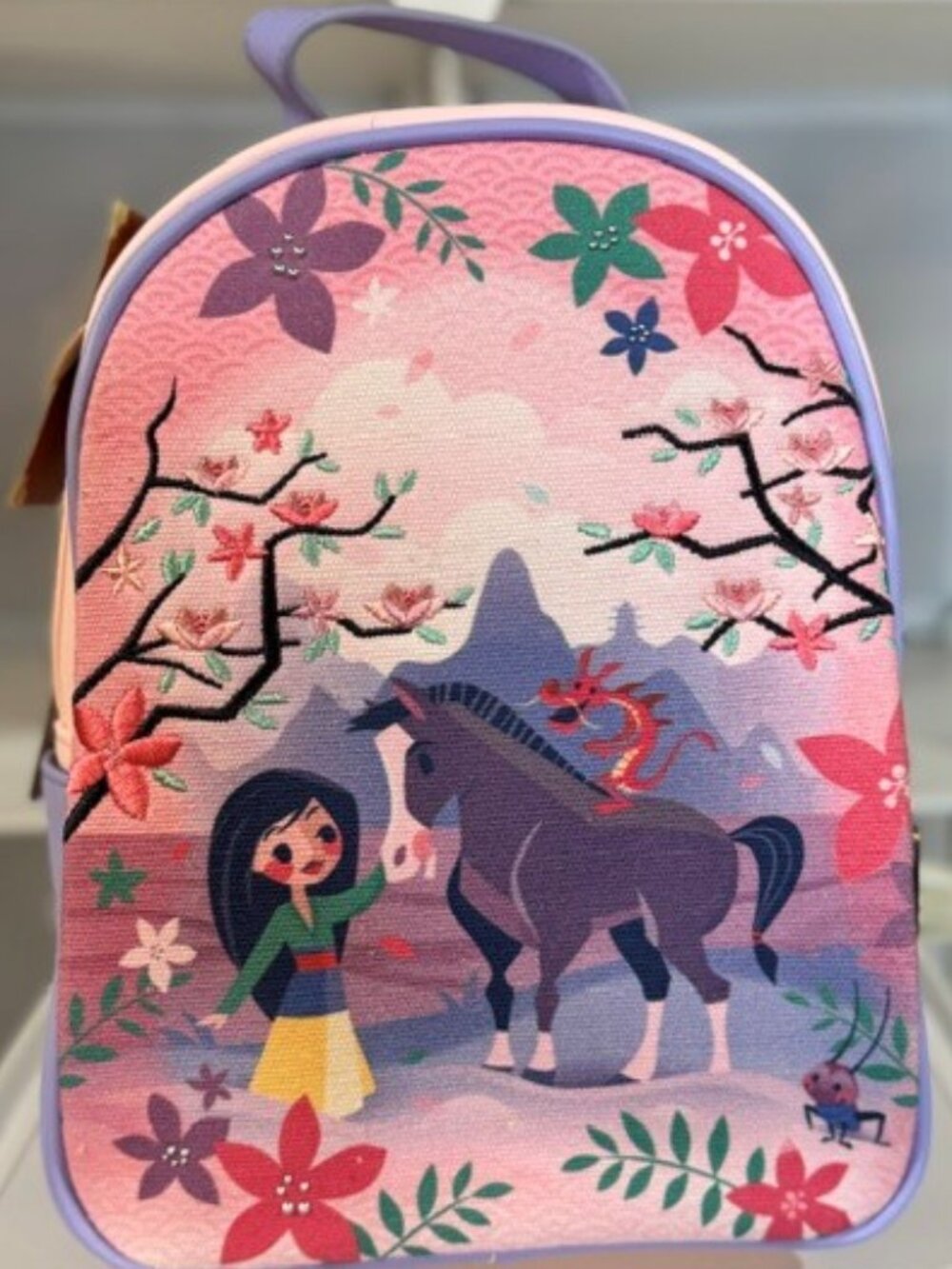 Loungefly Mulan & Friends Canvas-faced Mini Backpack